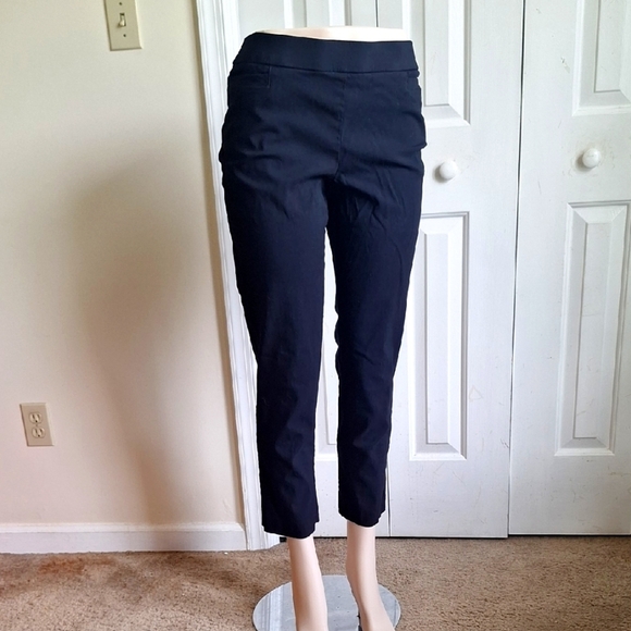 JM Collection Women's Black Ankle Pants – Size PL (Petite Large) - Picture 1 of 6